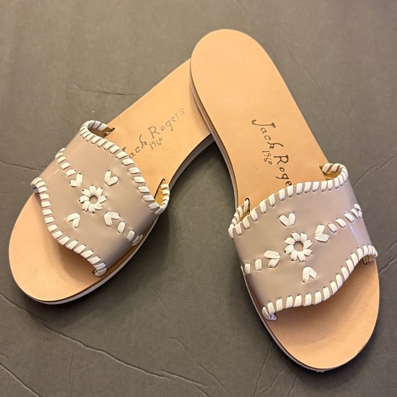 Jack Rogers Sandal Sz 8 M Sanibel Slides Lightweight Sandals Dove Gray - Picture 1 of 11
